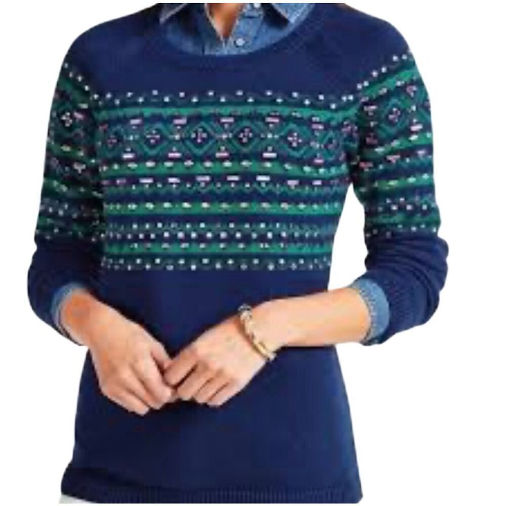 Talbots lambswool blend sweater Large Petite